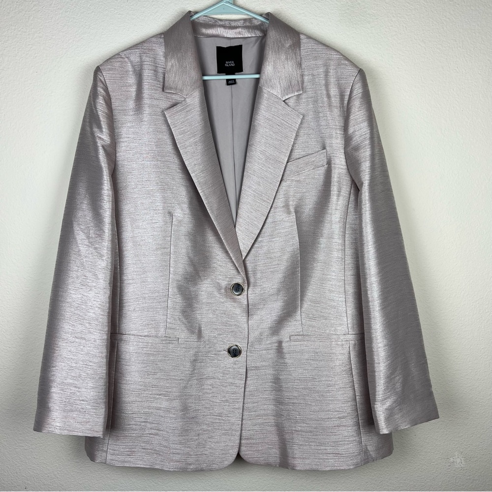 Elegant Silver Women's Blazer